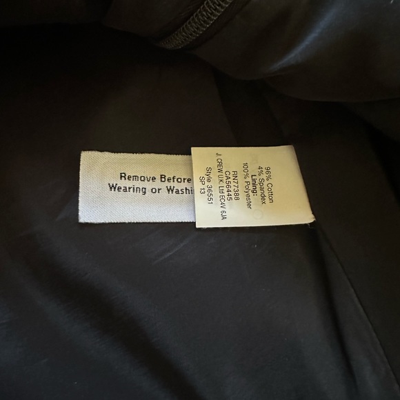 J. Crew Black No. 2 Pencil Skirt with Slit in Back - Picture 2 of 5